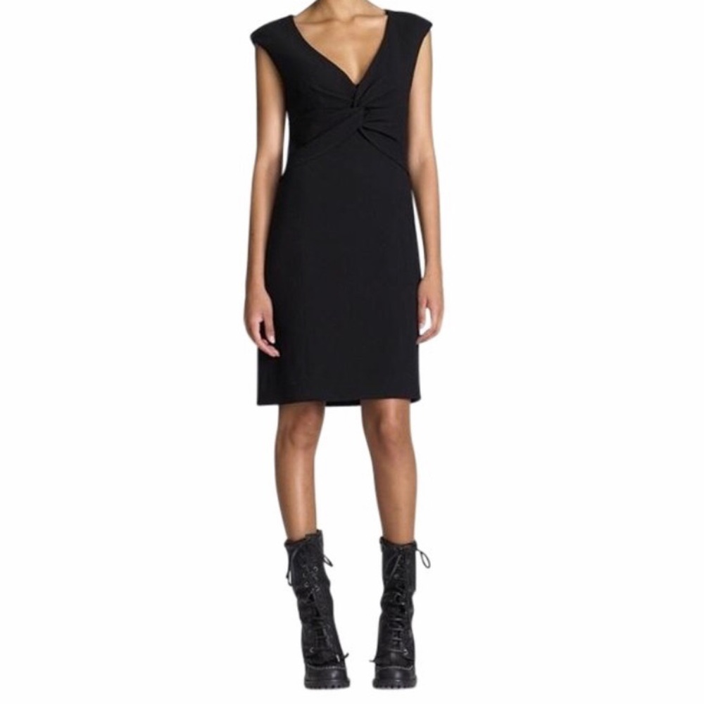 Tory Burch Patrice wool sheath knot front dress 8
